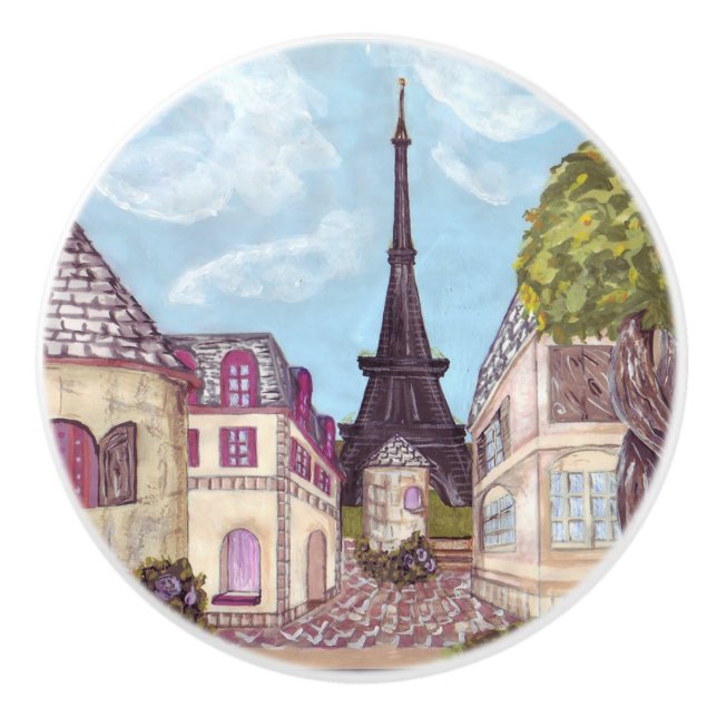 Tour Eiffel de Paris a inspiré le bouton de tiroir (Devant)