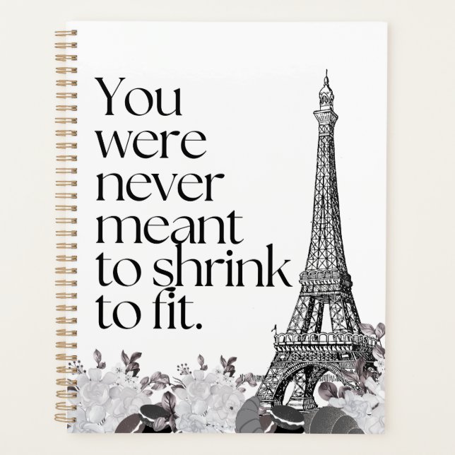 Tour Eiffel de Paris Affirmation Motivation Art Mu (Devant)