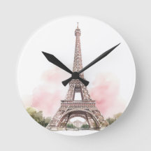 Tour Eiffel de Paris Horloge Ronde