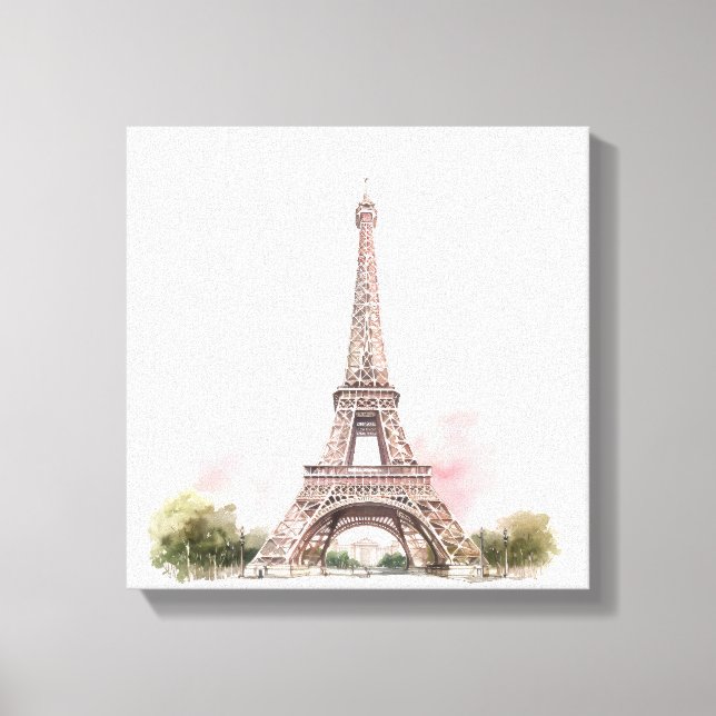 Tour Eiffel de Paris sur toile  (Recto)