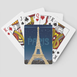 Tour Eiffel Étincelle Cartes De Jeu