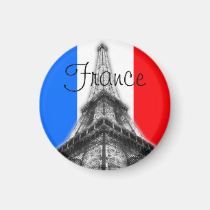Tour Eiffel France Magnet rond