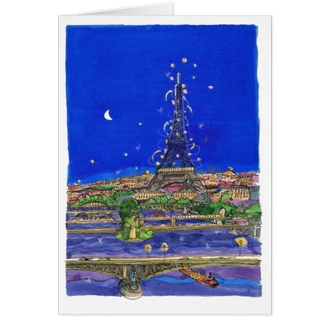 Tour Eiffel la nuit (Devant)