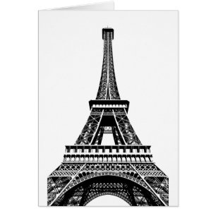 Tour Eiffel noir blanc Paris France Art