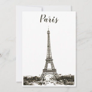 Tour Eiffel noir et blanc