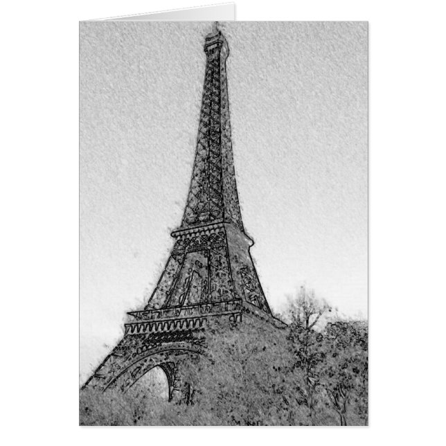 Tour Eiffel noir et blanc (Devant)