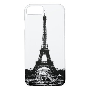 Tour Eiffel noir et blanc iPhone 7 Coque