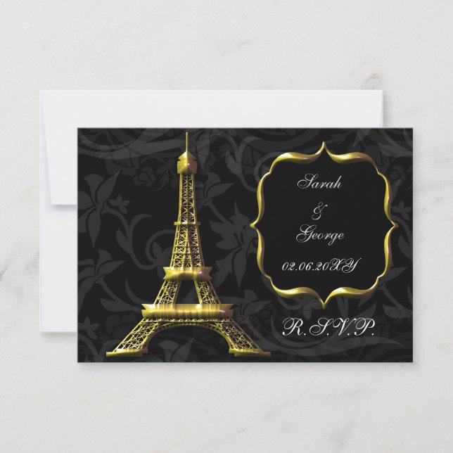 tour Eiffel or standard rsvp français 3,5 x 5 (Devant)