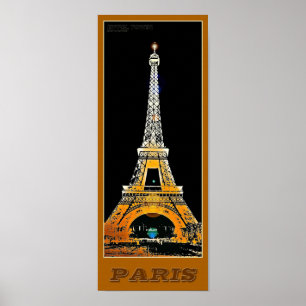 Tour Eiffel Paris - 02 - Affiche de voyage