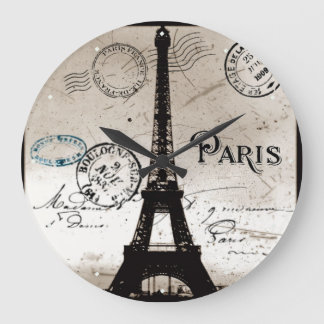 Tour Eiffel Paris Carte postale Horloge