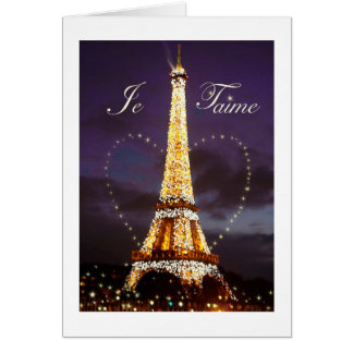 carte de voeux tour eiffel