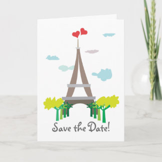 Tour Eiffel Paris Mariage Économisez la carte Date