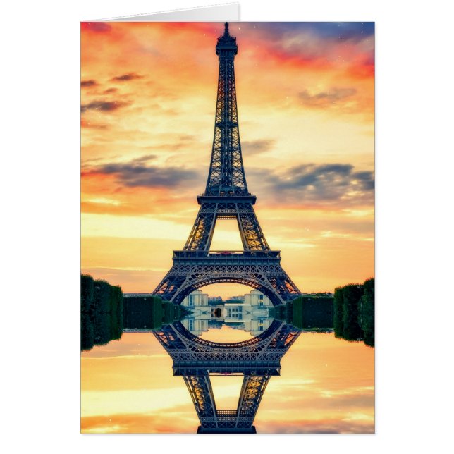 Tour Eiffel Paris Soirée européenne (Devant)