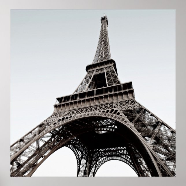 Tour Eiffel Poster noir & blanc (Devant)