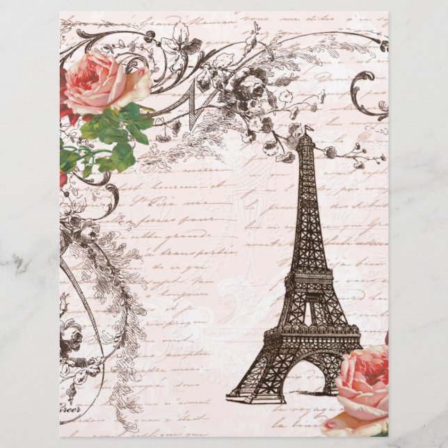Tour Eiffel Rose rouge (Devant)