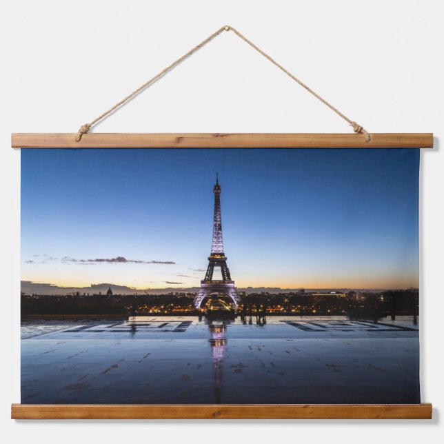 Tour Eiffel Tapisserie murale en bois (Devant)