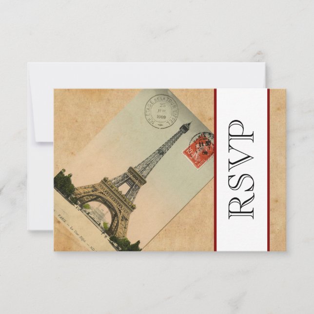 Tour Eiffel vintage Paris RSVP (Devant)