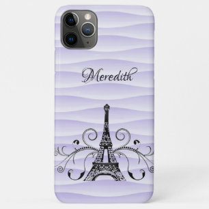 Tour Eiffel violet Coque-Mate coque iphone