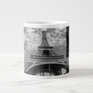Tour Eiffel vues en noir et blanc Jumbo Mug