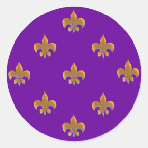 Tour Fleur de Lis Stickers GOLD Motif