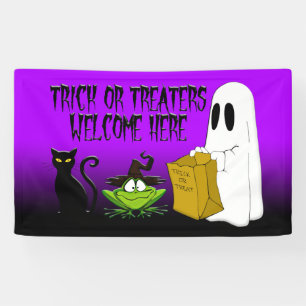 Tour ou bannière bienvenue de Treaters Halloween