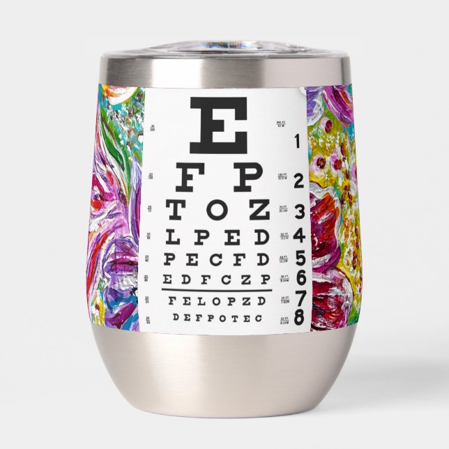 Tourbillon à vin thermique Floral Eye Chart (Avant)