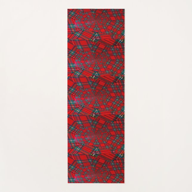 tourbillon coloré écossais sur tapis de yoga (Devant)