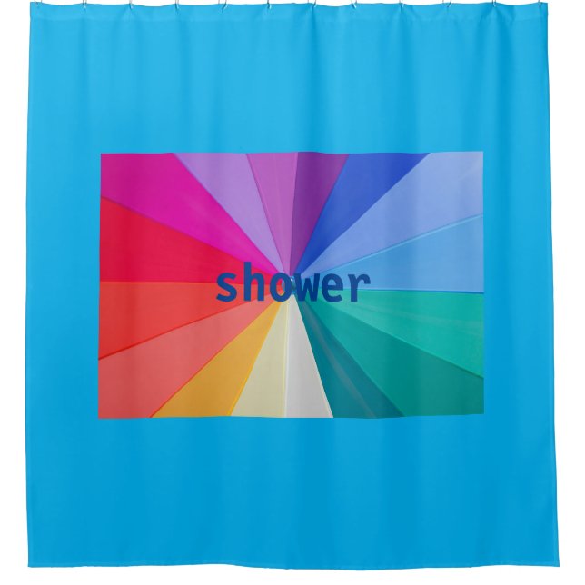 tourbillon de couleurs sur rideau de douche (Devant)