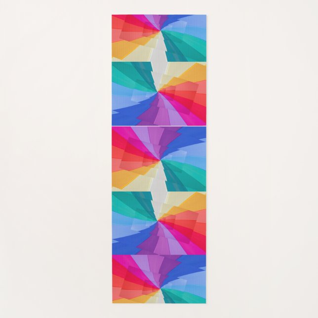 Tourbillon de couleurs sur tapis de yoga (Devant)