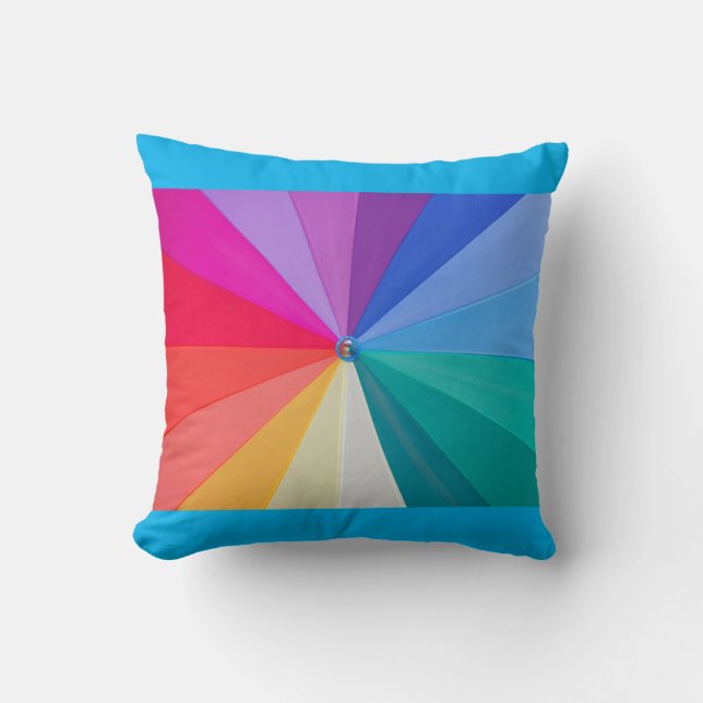 tourbillon de couleurs sur un coussin personnalisé (Recto)