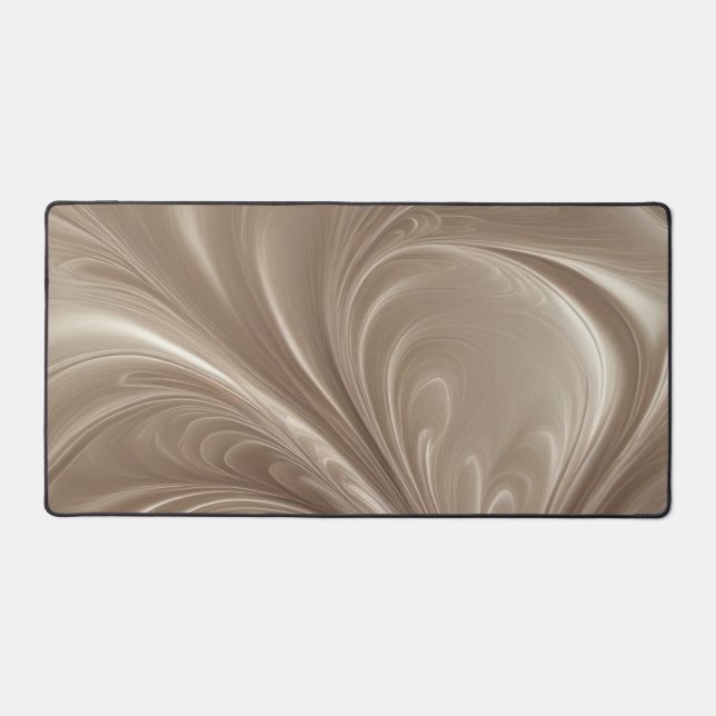 Tourbillon de Crème - Design Abstrait Coulant Beig (Recto)