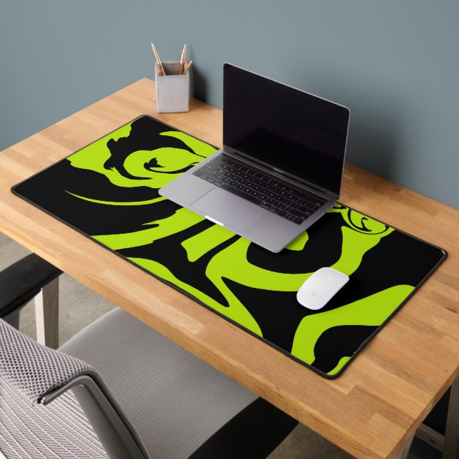 Tourbillon de marbre rétro vert et noir (Bureau 2)