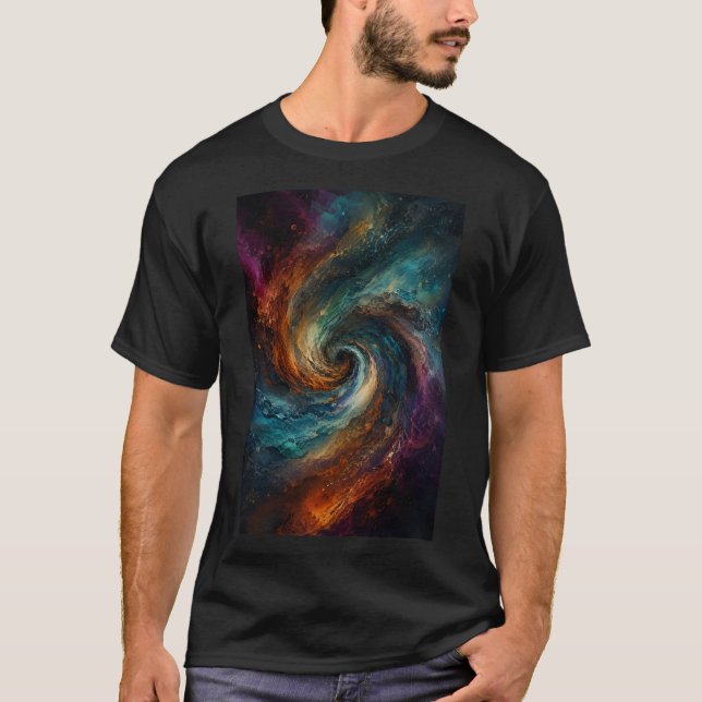 Tourbillon Infini | T-Shirt à Flux Abstrait (Devant)