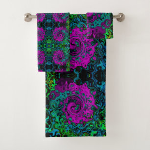 Tourbillon Liquide Abstrait Magenta Gras