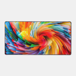 Tourbillon Moderne Abstrait Arc-en-Ciel Vibrant
