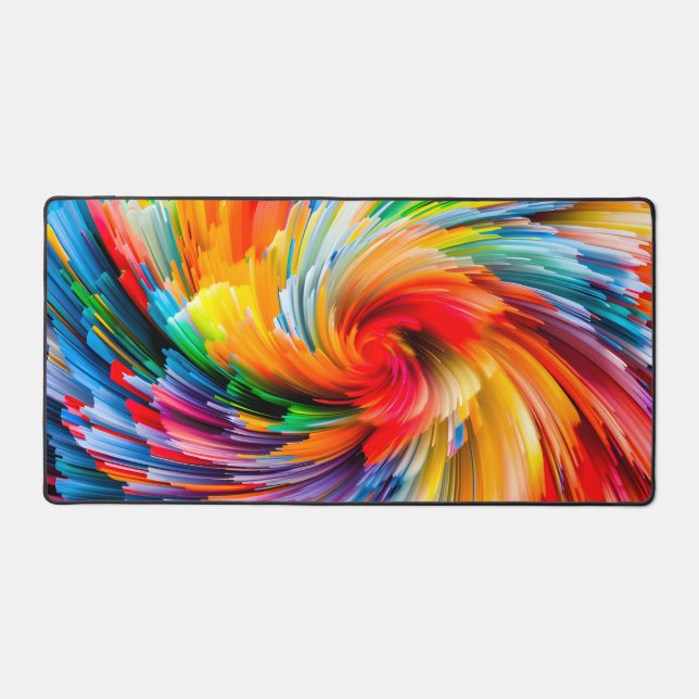 Tourbillon Moderne Abstrait Arc-en-Ciel Vibrant (Recto)