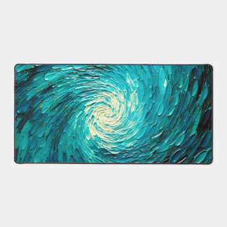Tourbillon océan turquoise abstrait