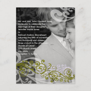 Tourbillonnant votre Faire-part de mariage photo