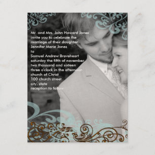 Tourbillonnant votre Faire-part de mariage photo b