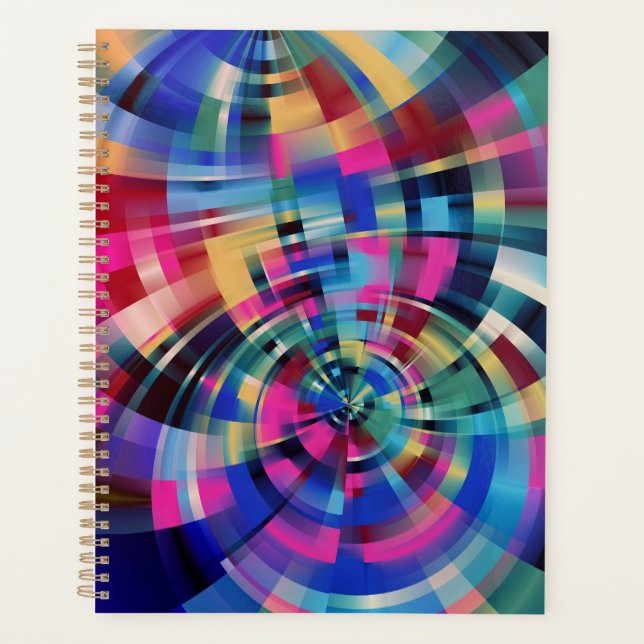 Tourbillons de couleurs géométriques (Devant)
