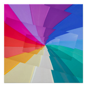 tourbillons multicolores sur des affiches brillant