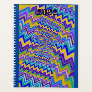 tourbillons multicolores sur planificateur