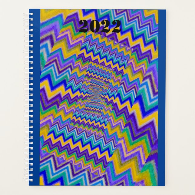 tourbillons multicolores sur planificateur (Devant)