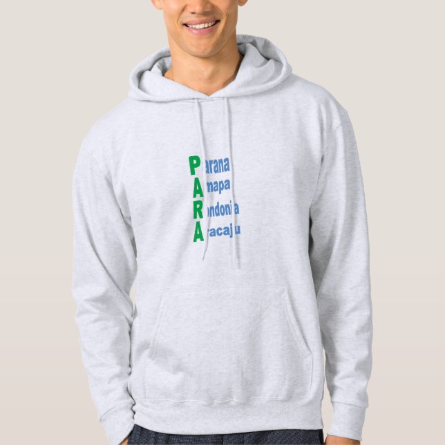 TOURISME BRÉSIL Sweat - shirt à capuche masculin (Devant)