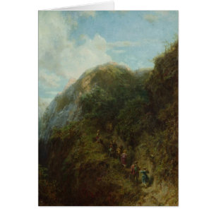 Touristes dans la montagne