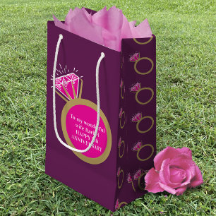 Tourmaline rose Anniversaire 5 ans sac cadeau