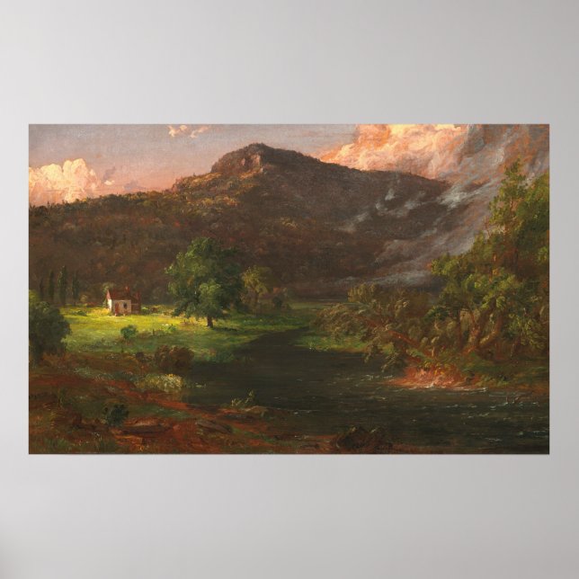 Tourn Mountain - Jasper F. Cropsey Fine Art Poster (Devant)