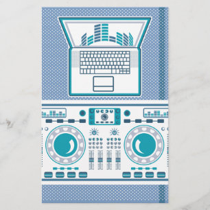 Tourne-disque avec ordinateur portable DJ équipeme