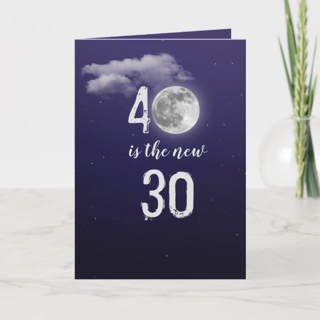 Tourner 40 Ans carte ciel (Devant)