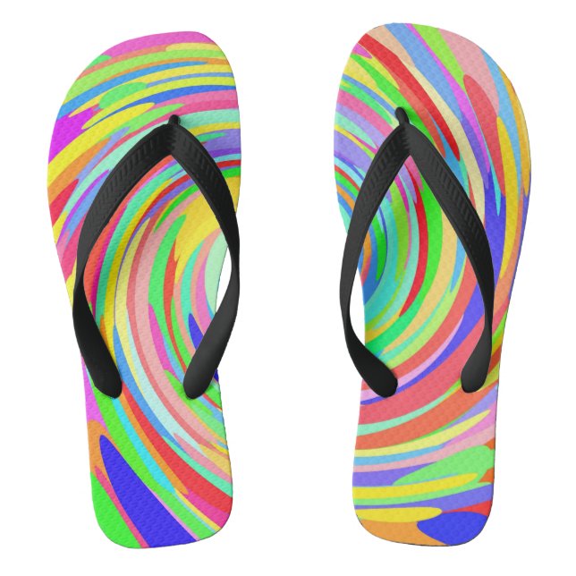 Tourner les tongs des points de couleur (Semelle)